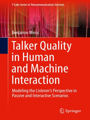 cover image of Talker Quality in Human and Machine Interaction